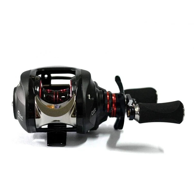 Casting Angelrolle Baitcasting Rollen Salzwasser Süßwasser Baitcaster 17+1BB Magnetbremssystem Angelrolle