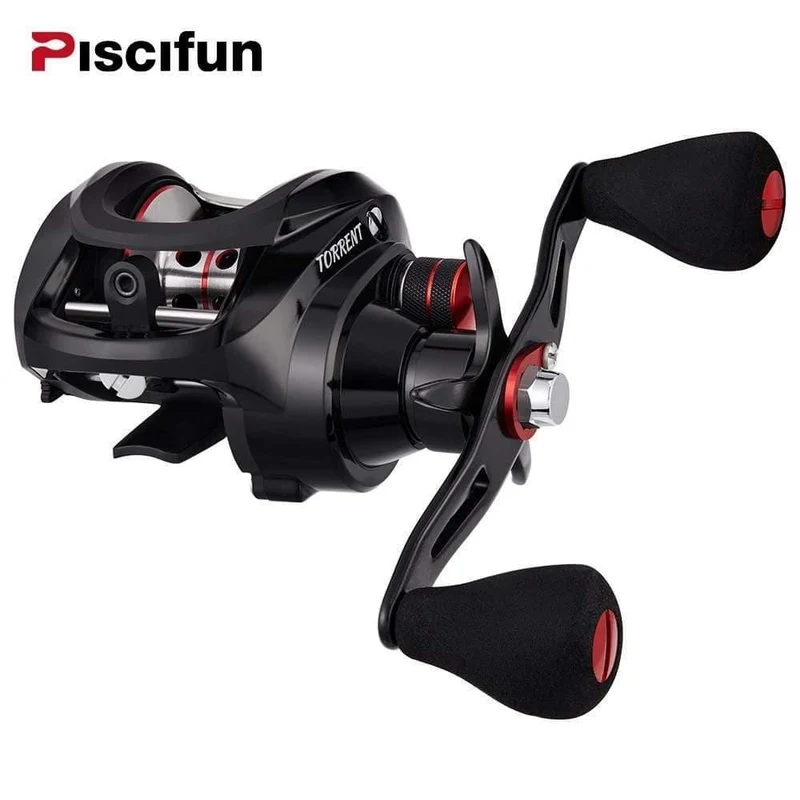 Torrent Angelrolle 8.1kg Carbon Drag 7.1: 1 5.3: 1 Übersetzungsverhältnis 6 Bearings Magnetic Brake Low Profile Baitcasting Rolle