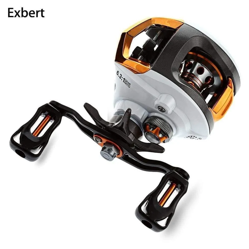 12 + 1 Lager, wasserdicht, Links-/Rechtshand-Baitcasting-Angelrolle, Hochgeschwindigkeits-Angelrolle mit magnetischem Bremssystem