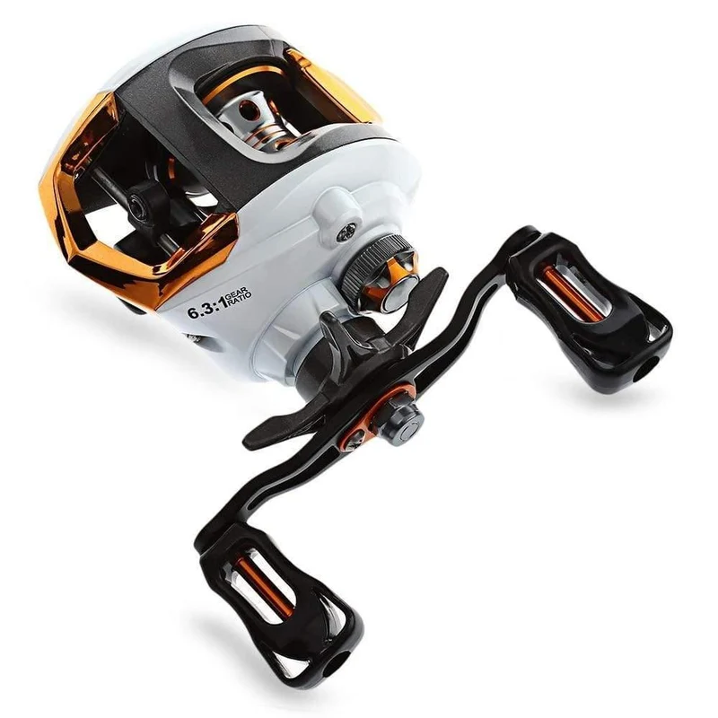 12 + 1 Lager, wasserdicht, Links-/Rechtshand-Baitcasting-Angelrolle, Hochgeschwindigkeits-Angelrolle mit magnetischem Bremssystem