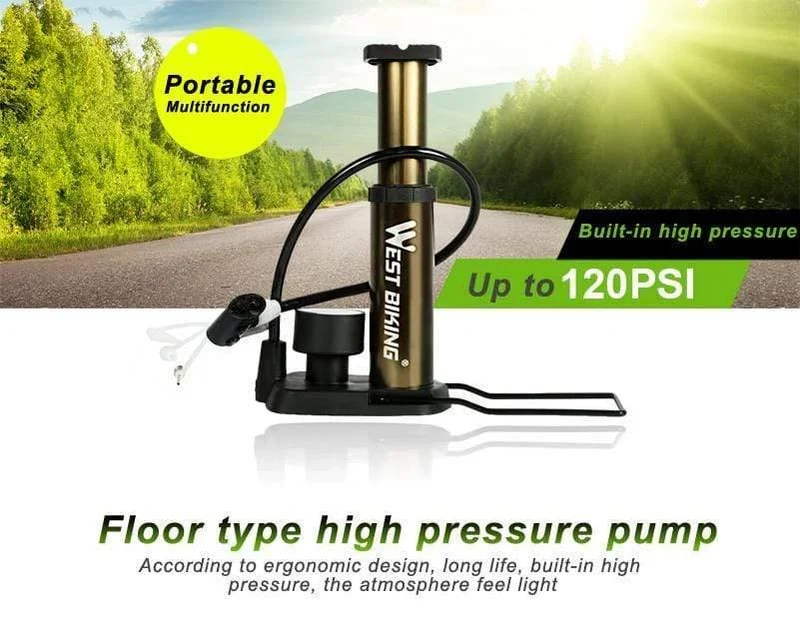 Fahrradpumpe Tragbare ultraleichte MTB Mountainbike Pumpe Radfahren Bisiklet Aksesuar Hochdruck Fahrradpumpe
