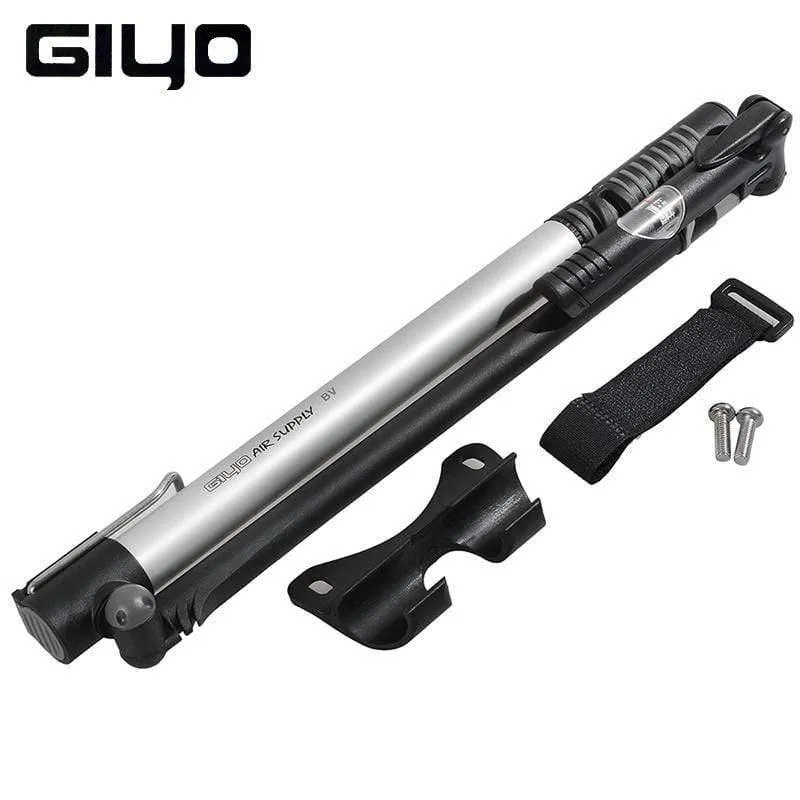 Fahrradpumpe, 140 PSI, MTB, faltbar, für Fahrradball, Aluminiumlegierung, tragbare Bodenluftpumpe, Presta-/Schrader-Ventil