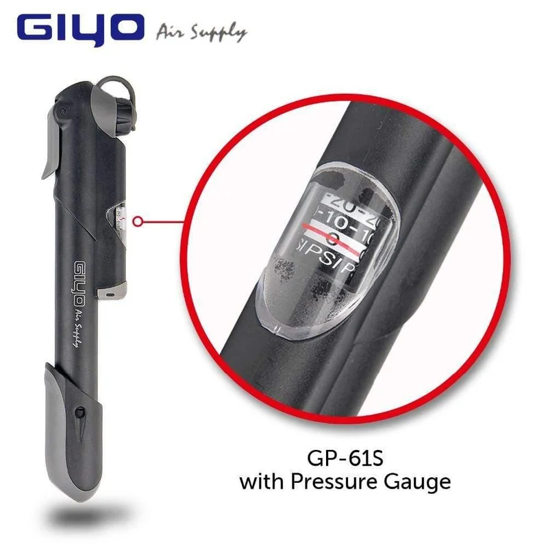 Clevere Ventile für Schrader/Presta-Fahrradpumpe mit Manometer, tragbare Minipumpe für Fahrrad-Luftpumpe, Fahrradreifenpumpe, Zubehör