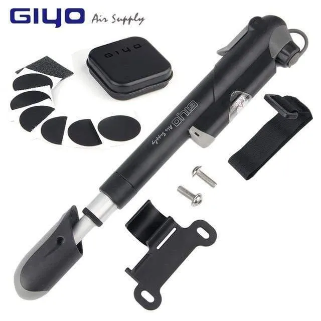Clevere Ventile für Schrader/Presta-Fahrradpumpe mit Manometer, tragbare Minipumpe für Fahrrad-Luftpumpe, Fahrradreifenpumpe, Zubehör