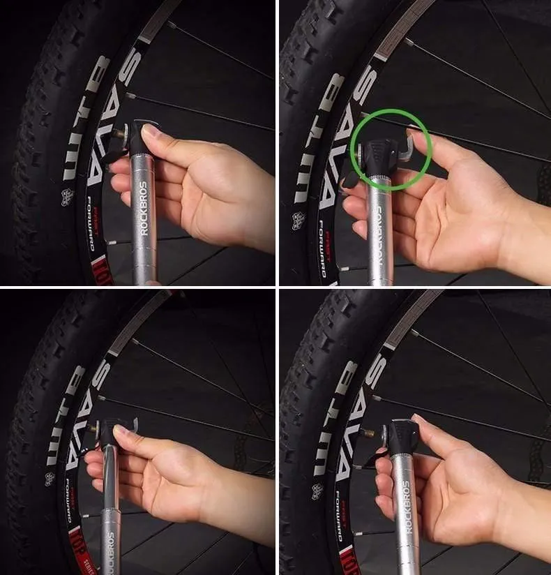 Mini Tragbare Fahrradpumpe 100 Psi Aluminiumlegierung Radfahren Fahrradpumpe Fit Presta & Schrader Ventil MTB Mountainbike Pumpe
