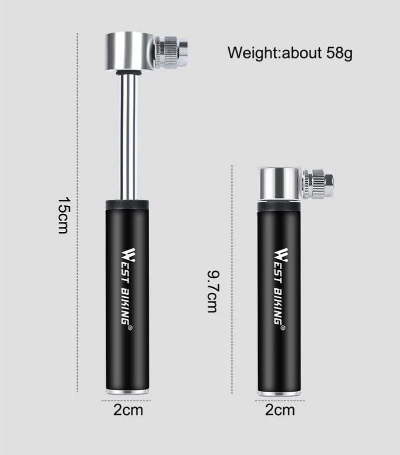 Fahrradpumpe Inflador Bicicleta Fahrradluftpumpen für AV/FV Radfahren Inflator MTB Legierung Mini Handpumpe Fahrradreifenpumpe