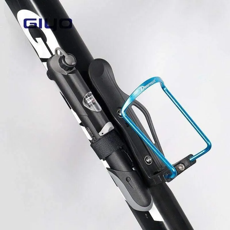 GP-61S Teleskop-Fahrradpumpe mit Inline-Messgerät, passend für Schrader, Presta, Radfahren, MTB-Ball, tragbarer Mini-Luftfüller in der Tasche