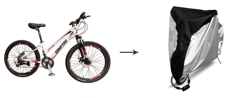 Fahrradabdeckung, wasserdicht, für Regen, Schnee, Staub, Sonnenschein, Motorrad, Radfahren, Outdoor, UV-Schutz