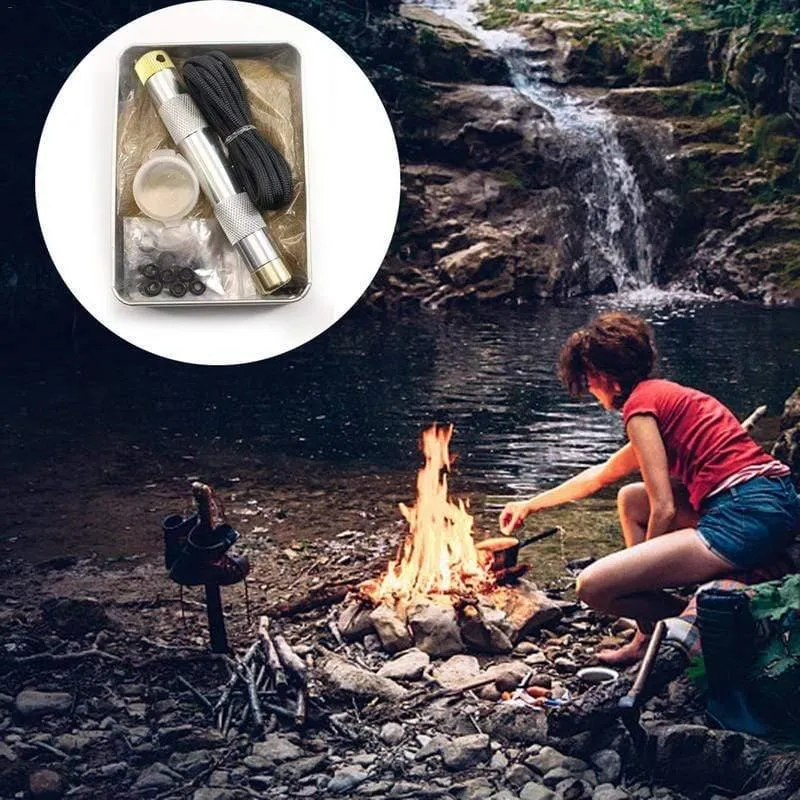 Feuer kolben zündung kompressionszündung wildnis überleben zünder outdoor camping angeln bergsteigerausrüstung