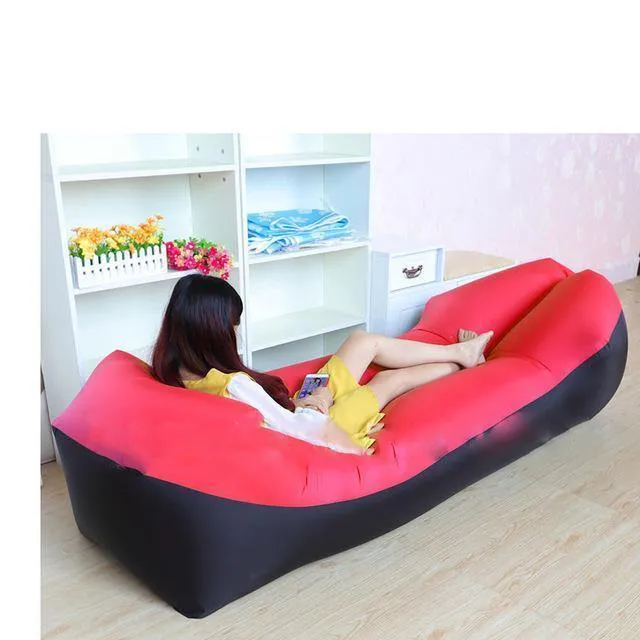 Schlafsack camping ausrüstung faule tasche aufblasbare luft sofa strand luft bett stuhl hamac gonflable liege sofa hinchable laybag