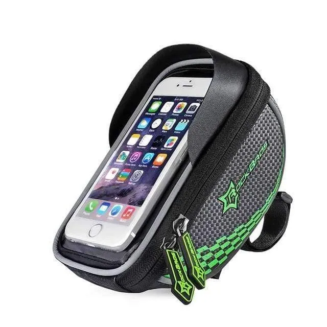 Fahrradrahmen Vorderrohrtasche Radfahren Reittasche Pannier Smartphone GPS Touchscreen Hülle Fahrradzubehör 4 Farben