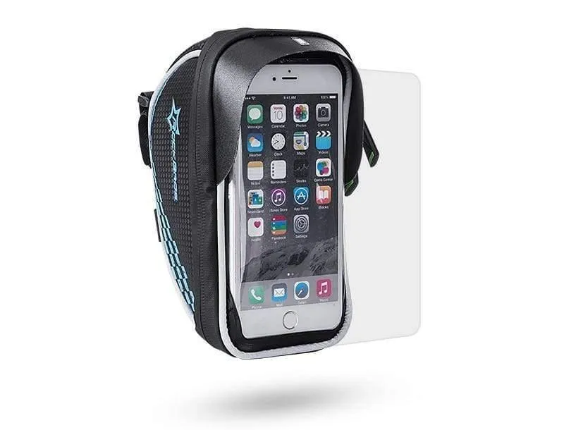 Fahrradrahmen Vorderrohrtasche Radfahren Reittasche Pannier Smartphone GPS Touchscreen Hülle Fahrradzubehör 4 Farben