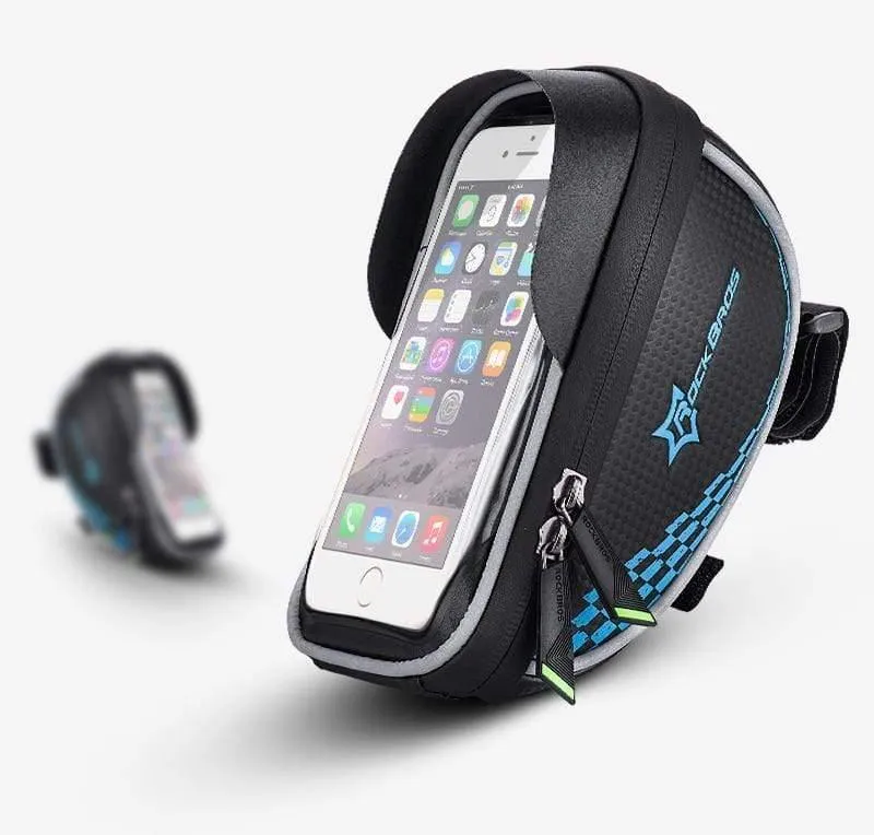 Fahrradrahmen Vorderrohrtasche Radfahren Reittasche Pannier Smartphone GPS Touchscreen Hülle Fahrradzubehör 4 Farben