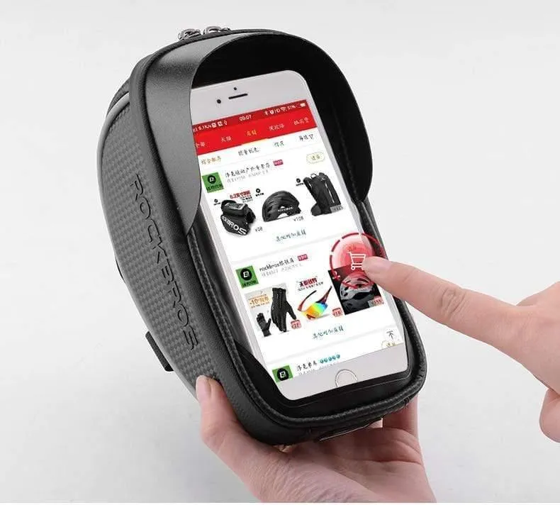Fahrradrahmen Vorderrohrtasche Radfahren Reittasche Pannier Smartphone GPS Touchscreen Hülle Fahrradzubehör 4 Farben