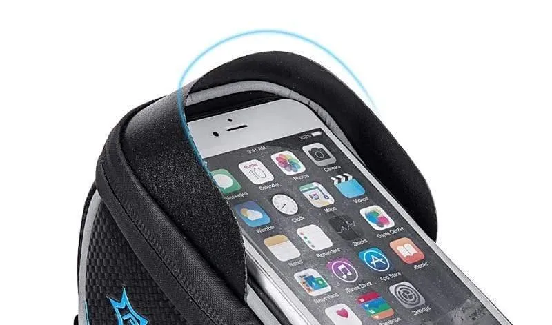 Fahrradrahmen Vorderrohrtasche Radfahren Reittasche Pannier Smartphone GPS Touchscreen Hülle Fahrradzubehör 4 Farben