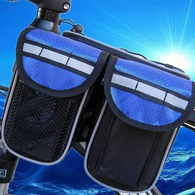 Mountainbike Fahrradrahmen Rohrtasche Fahrradzubehör 4 in 1 Fahrradtasche Taschen Sport Fahrradtaschen Taschen Telefonbehälter