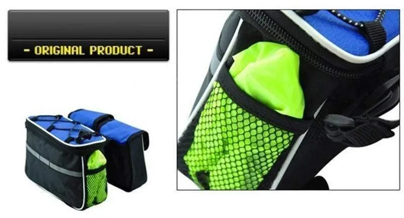 Mountainbike Fahrradrahmen Rohrtasche Fahrradzubehör 4 in 1 Fahrradtasche Taschen Sport Fahrradtaschen Taschen Telefonbehälter
