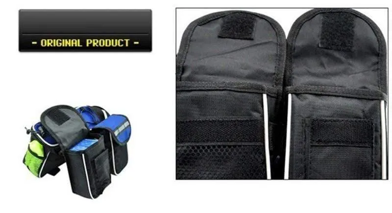Mountainbike Fahrradrahmen Rohrtasche Fahrradzubehör 4 in 1 Fahrradtasche Taschen Sport Fahrradtaschen Taschen Telefonbehälter