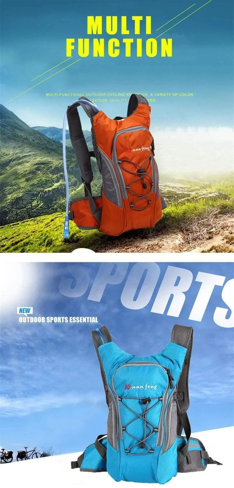 5L Sport Trinkrucksack für 2L Wasserbeutel Outdoor Reisen Wandern Laufen Rucksack Mountain Road Fahrrad Wasserbeutel