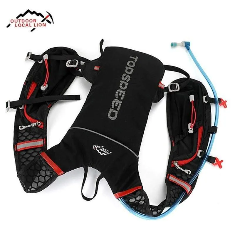 5L wasserdichter Trinkrucksack aus Nylon für Radsport, Damen und Herren, MTB-Fahrrad, Sportkletterrucksack, kein Wasserbeutel