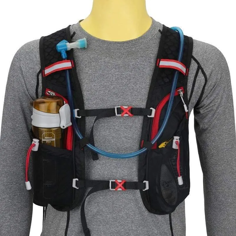 5L wasserdichter Trinkrucksack aus Nylon für Radsport, Damen und Herren, MTB-Fahrrad, Sportkletterrucksack, kein Wasserbeutel