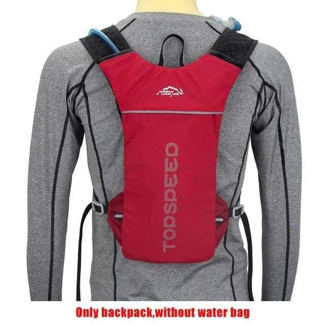 5L wasserdichter Trinkrucksack aus Nylon für Radsport, Damen und Herren, MTB-Fahrrad, Sportkletterrucksack, kein Wasserbeutel