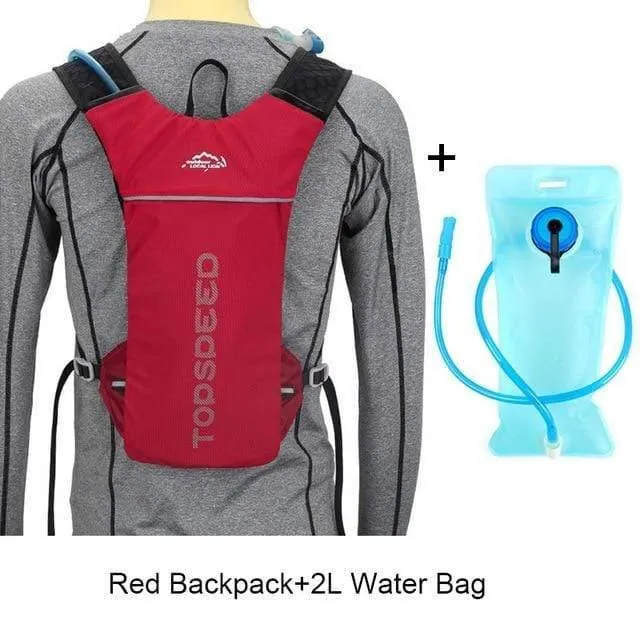 5L wasserdichter Trinkrucksack aus Nylon für Radsport, Damen und Herren, MTB-Fahrrad, Sportkletterrucksack, kein Wasserbeutel
