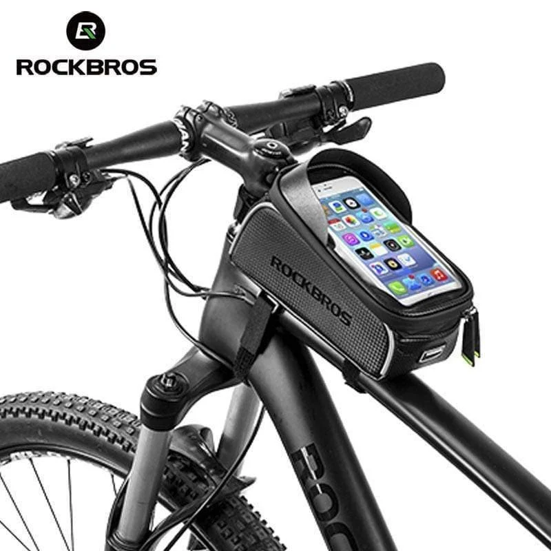 Radfahren MTB Fahrrad Tasche 6 "Wasserdichte Touchscreen Oberrohr Rahmen Satteltasche Telefon Fall Fahrrad Zubehör