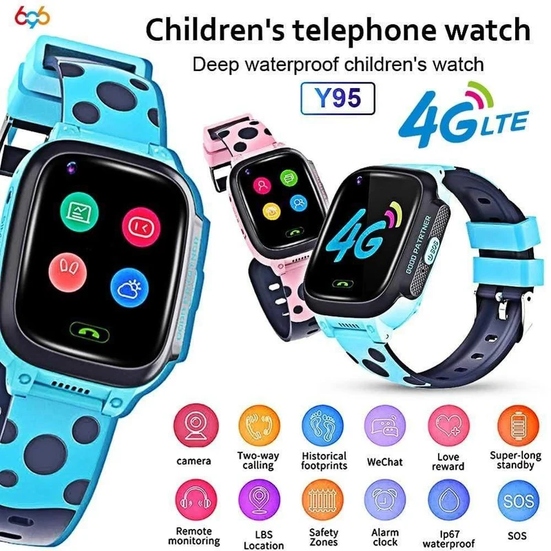 Smart Watch Phone GPS Kinder Smart Watch wasserdicht Wifi Antil-verlorene SIM Location Tracker Smartwatch HD-Videoanruf