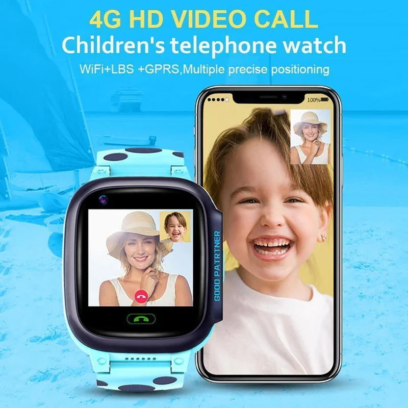 Smart Watch Phone GPS Kinder Smart Watch wasserdicht Wifi Antil-verlorene SIM Location Tracker Smartwatch HD-Videoanruf