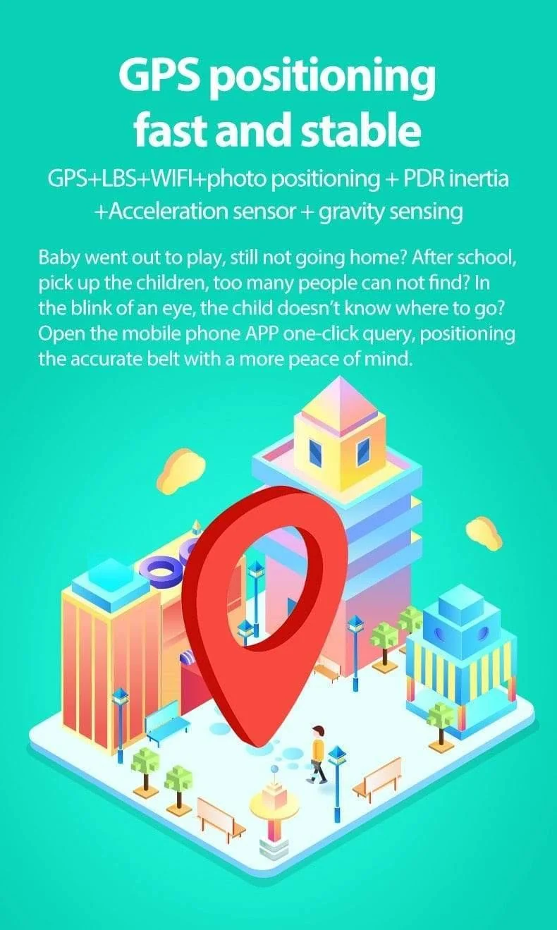 Smart Watch Phone GPS Kinder Smart Watch wasserdicht Wifi Antil-verlorene SIM Location Tracker Smartwatch HD-Videoanruf