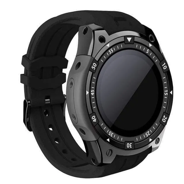Smart Watch X100 Android 5.1MTK6580GPS Bluetooth WiFi SmartWatch Herzfrequenz-Fitness-Tracker für Samsung S3 KW88 GW11