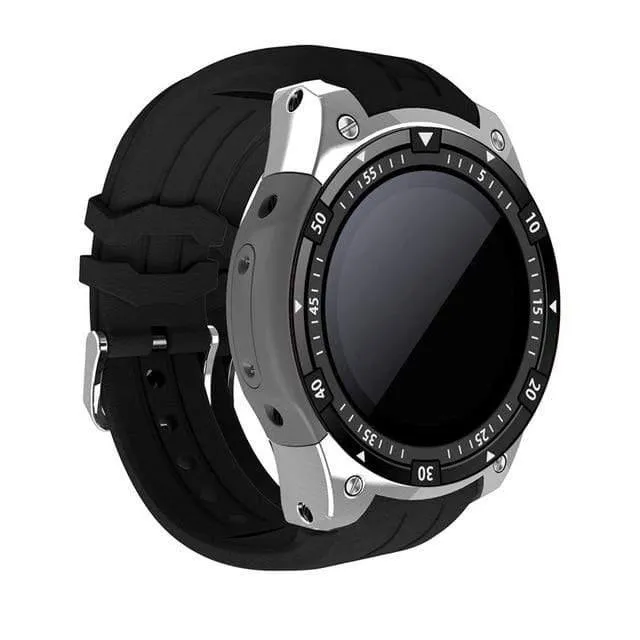 Smart Watch X100 Android 5.1MTK6580GPS Bluetooth WiFi SmartWatch Herzfrequenz-Fitness-Tracker für Samsung S3 KW88 GW11
