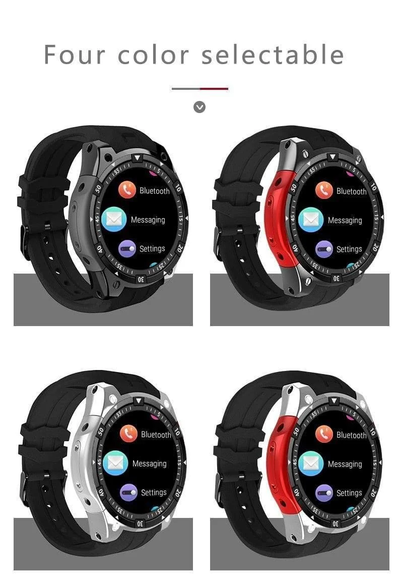 Smart Watch X100 Android 5.1MTK6580GPS Bluetooth WiFi SmartWatch Herzfrequenz-Fitness-Tracker für Samsung S3 KW88 GW11
