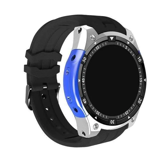 Smart Watch X100 Android 5.1MTK6580GPS Bluetooth WiFi SmartWatch Herzfrequenz-Fitness-Tracker für Samsung S3 KW88 GW11
