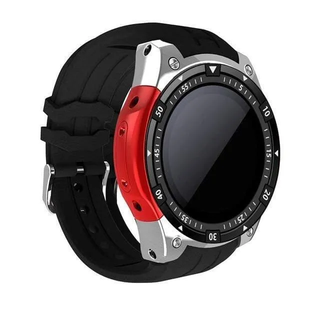 Smart Watch X100 Android 5.1MTK6580GPS Bluetooth WiFi SmartWatch Herzfrequenz-Fitness-Tracker für Samsung S3 KW88 GW11