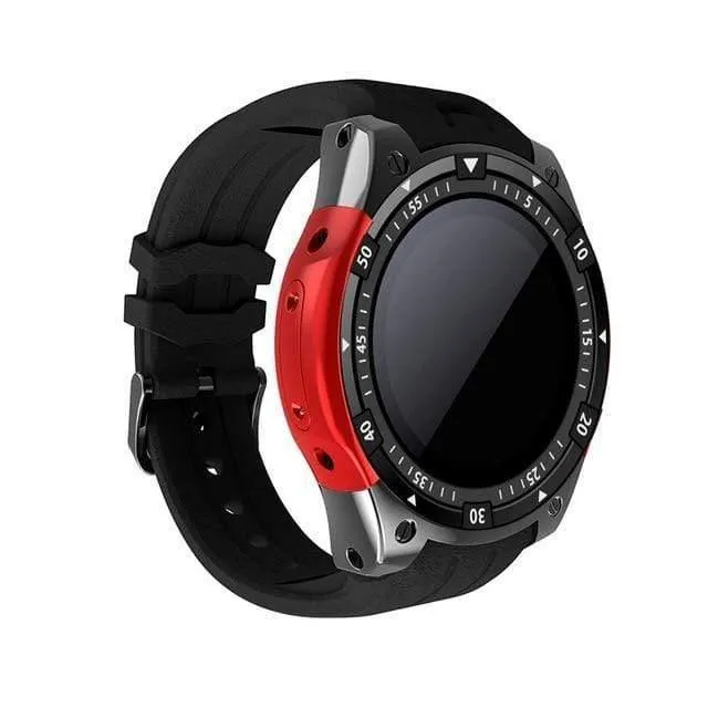 Smart Watch X100 Android 5.1MTK6580GPS Bluetooth WiFi SmartWatch Herzfrequenz-Fitness-Tracker für Samsung S3 KW88 GW11