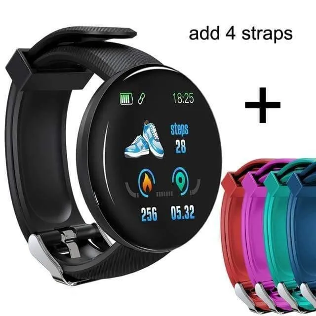 Bluetooth Smart Watch Männer Blutdruck Runde Smartwatch Frauen sehen wasserdichte Sport Tracker WhatsApp für Android Ios