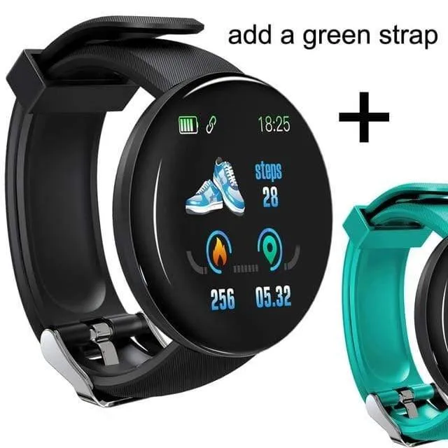 Bluetooth Smart Watch Männer Blutdruck Runde Smartwatch Frauen sehen wasserdichte Sport Tracker WhatsApp für Android Ios