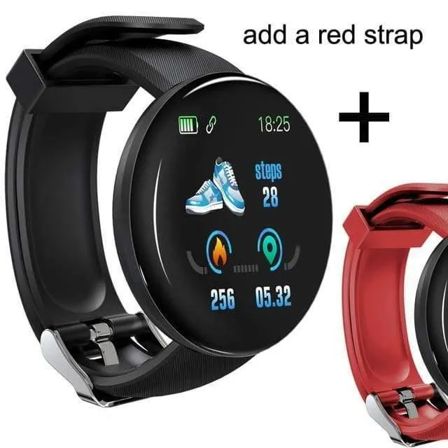 Bluetooth Smart Watch Männer Blutdruck Runde Smartwatch Frauen sehen wasserdichte Sport Tracker WhatsApp für Android Ios
