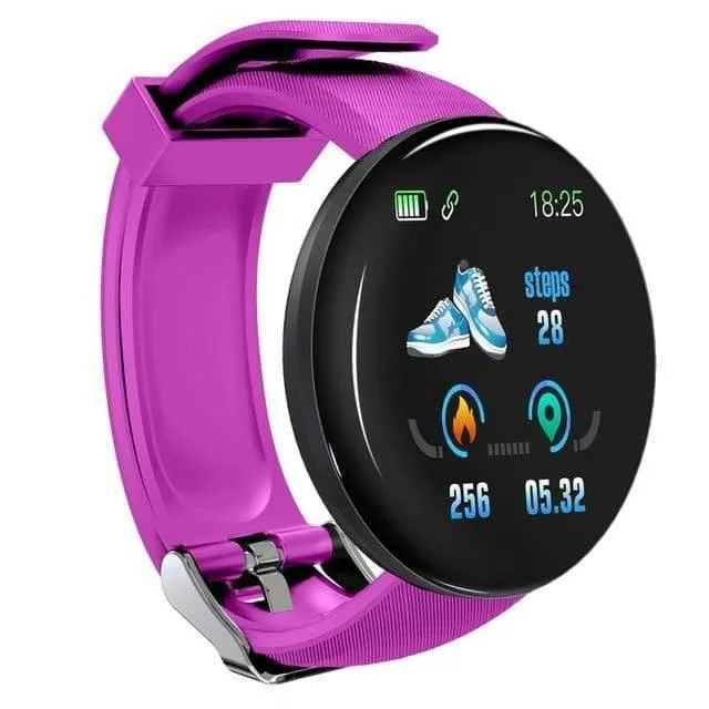 Bluetooth Smart Watch Männer Blutdruck Runde Smartwatch Frauen sehen wasserdichte Sport Tracker WhatsApp für Android Ios