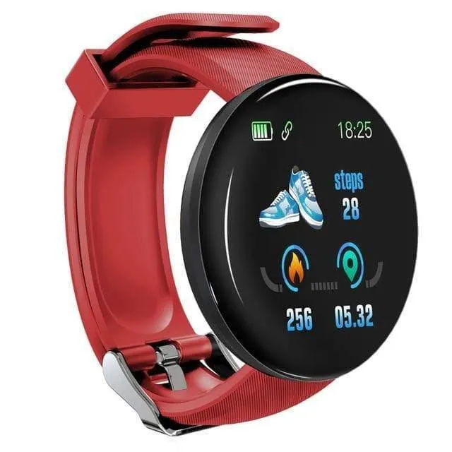 Bluetooth Smart Watch Männer Blutdruck Runde Smartwatch Frauen sehen wasserdichte Sport Tracker WhatsApp für Android Ios