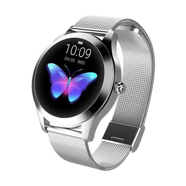 Smart Watch Damen KW10 Pulsmessung IP68 Wasserdicht Multisportarten Fitness Armband Smartwatch für Damen