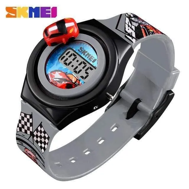 Cartoon Auto Kinder Uhr Mode Digitale Elektronische Kinder Uhr Kreative Cartoon Student Uhr Junge Kind