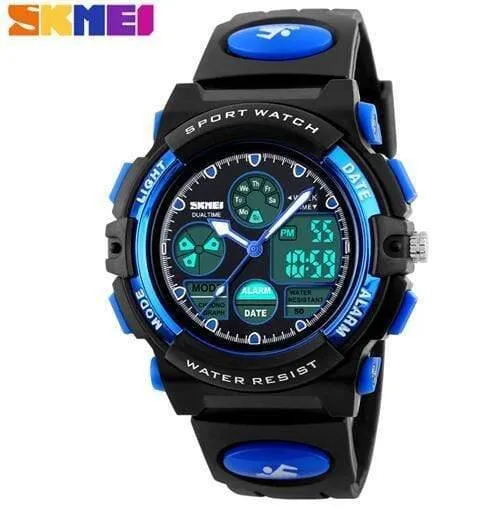 Kinderuhren Sport Military Fashion Kids Digital Quarz LED Uhr für Mädchen Jungen wasserdicht Cartoon Armbanduhr