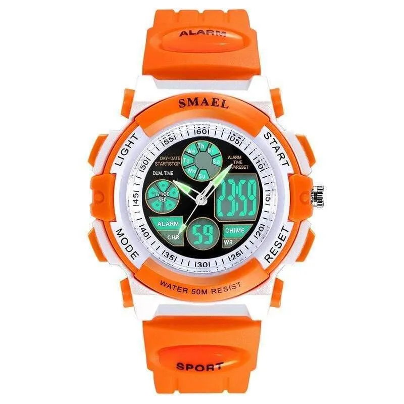 Marke Kinderuhren Für Mädchen Digital Lcd 50m Wasserdichte Armbanduhren Led Student Geschenk