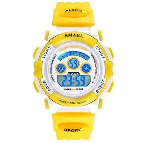 Marke Kinderuhren Für Mädchen Digital Lcd 50m Wasserdichte Armbanduhren Led Student Geschenk