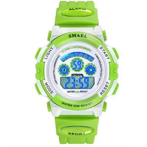 Marke Kinderuhren Für Mädchen Digital Lcd 50m Wasserdichte Armbanduhren Led Student Geschenk