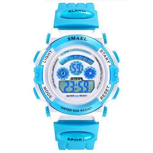 Marke Kinderuhren Für Mädchen Digital Lcd 50m Wasserdichte Armbanduhren Led Student Geschenk