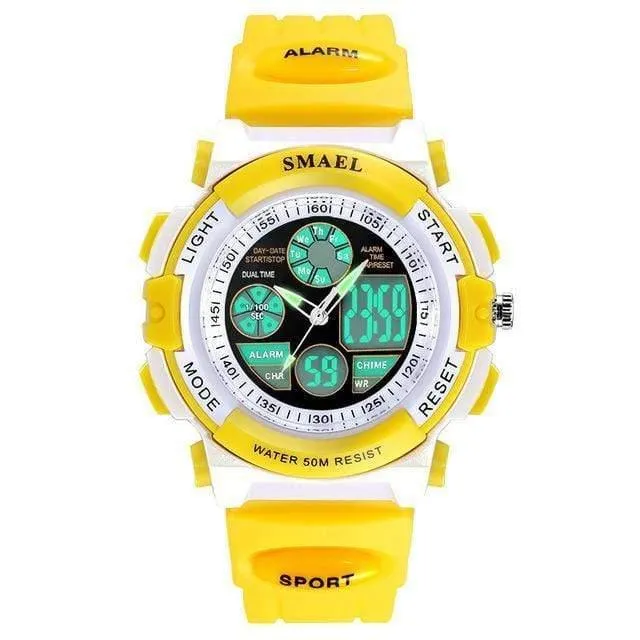 Marke Kinderuhren Für Mädchen Digital Lcd 50m Wasserdichte Armbanduhren Led Student Geschenk